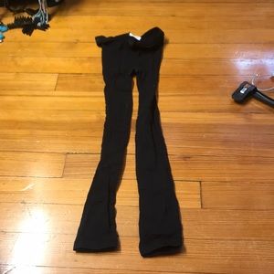 Capezio Black Footless Tights